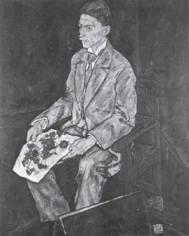 Egon Schiele Portrait of Dr.Franz Martin Haberditzl Norge oil painting art